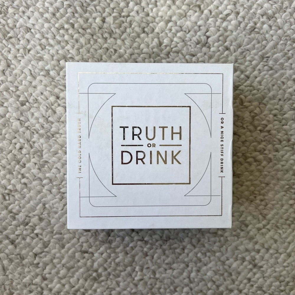Truth or Drink Board Card Party Game - NEW Open Box